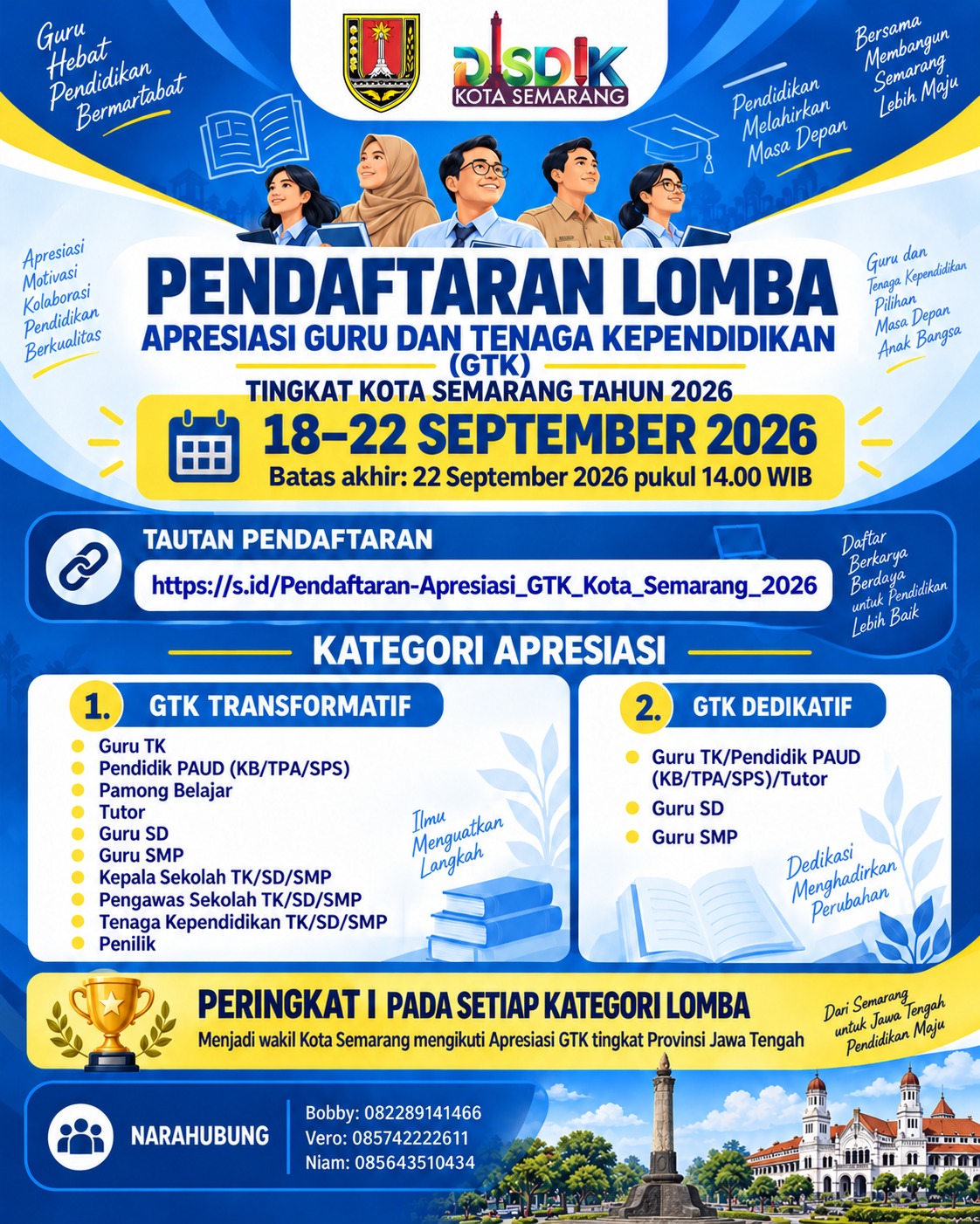 Lomba Apresiasi GTK Tingkat Kota Semarang Tahun 2026